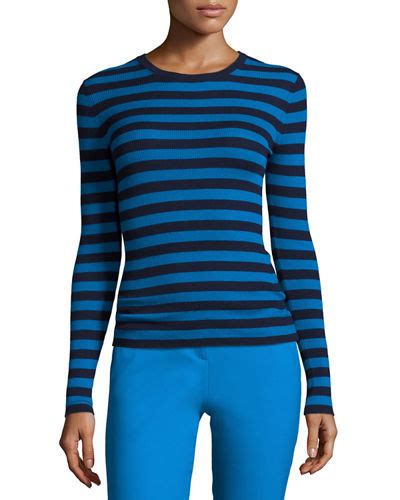 michael kors stripe crewneck sweater womens|The Perfect Women's Designer Sweaters .